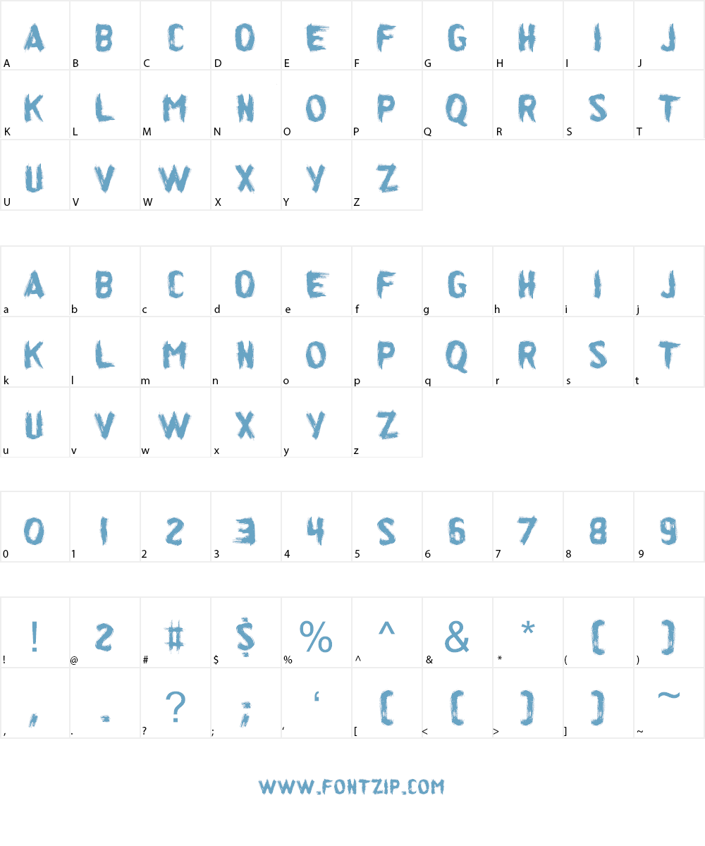 Idiot Stax Font Character